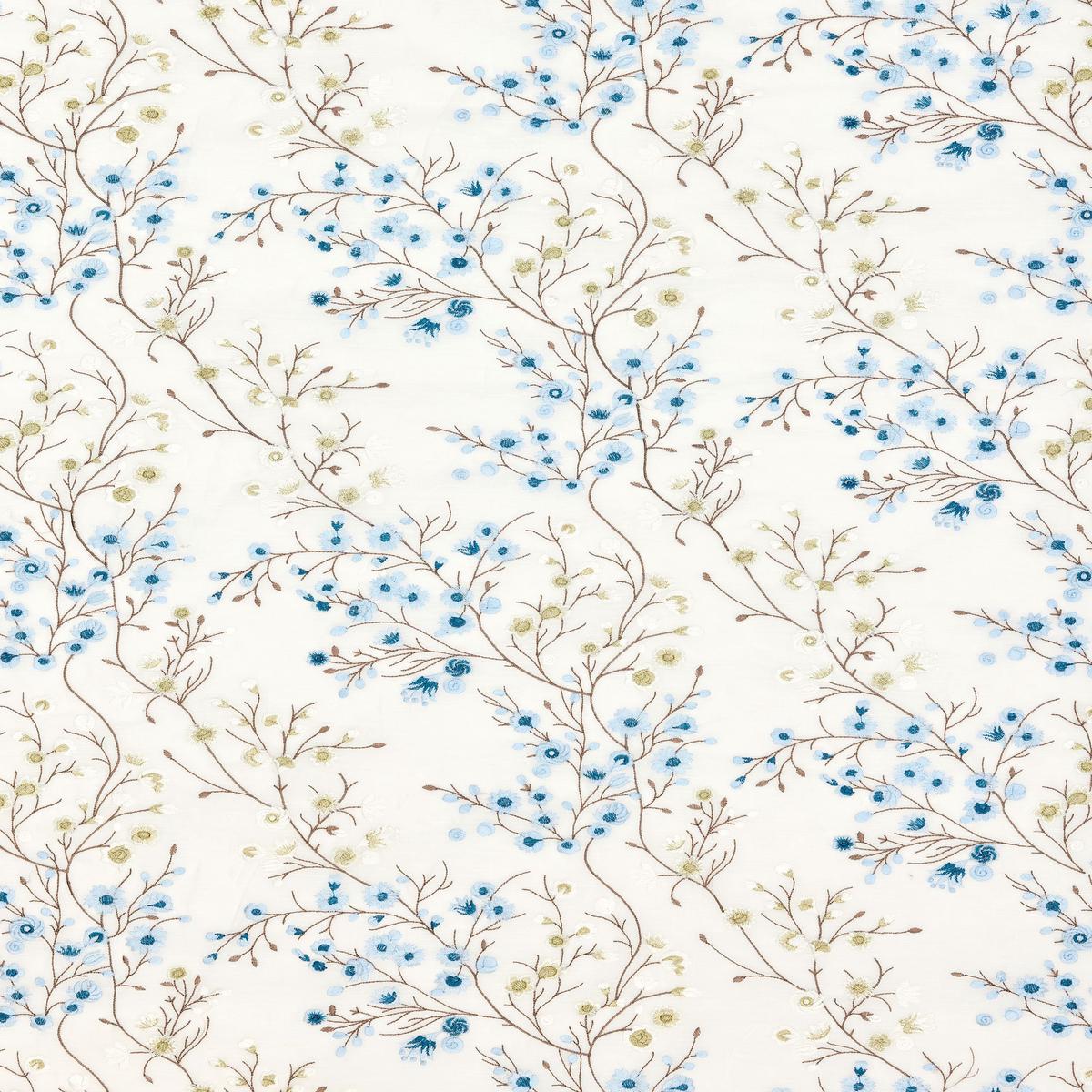 SCALAMANDRE LILETTE SHEER FABRIC PORCELAIN - P4 00049863 NEW SKU # P498630004