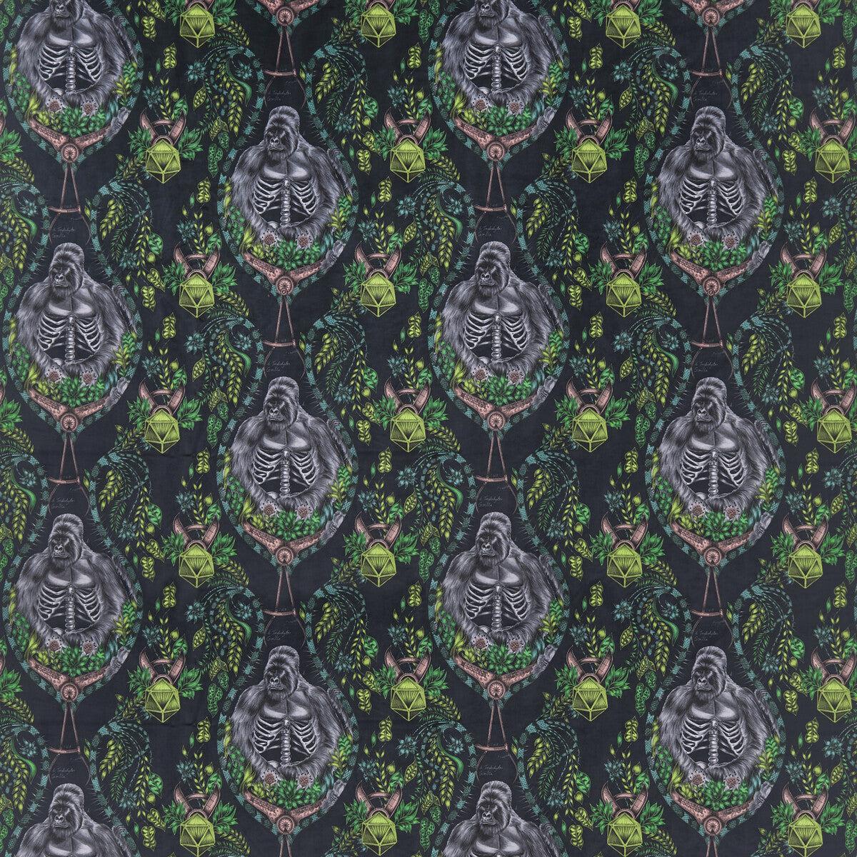 Silverback Velvt Charcoal Fabric