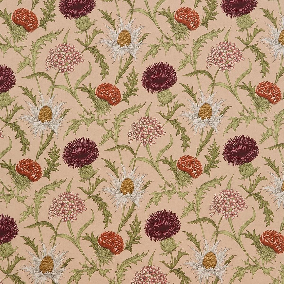 1.8 Metres iLiv Acanthium Coral 100% Cotton Curtain Cushion Blind Fabric