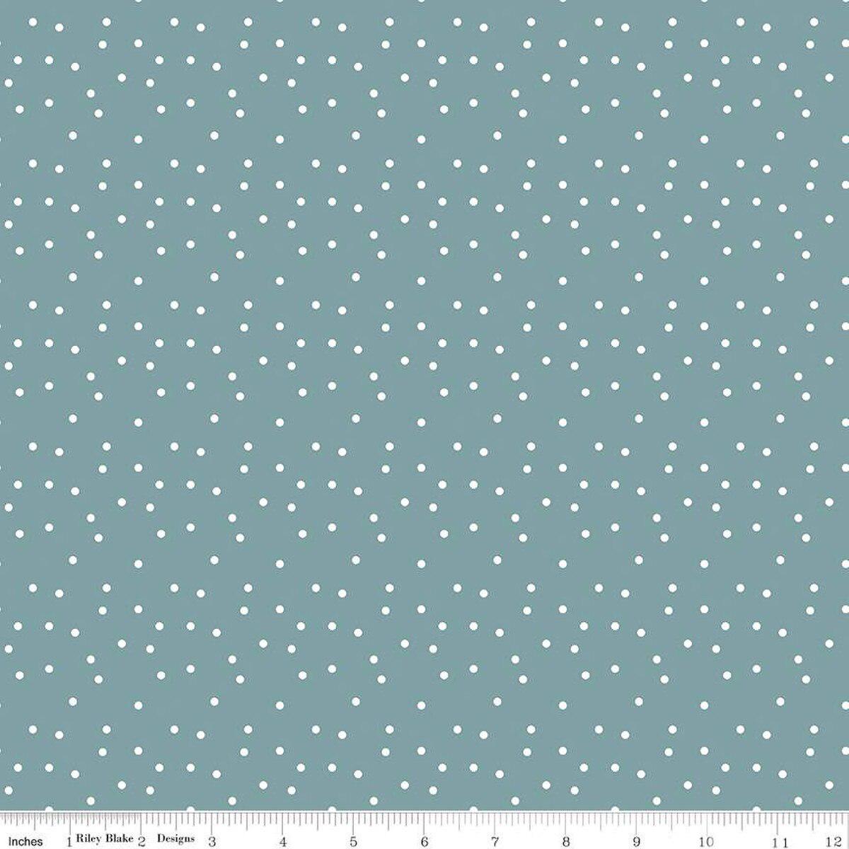 Fabric Riley Blake Stone Dots Vintage Charm by the Quarter Yard C15275-STONE