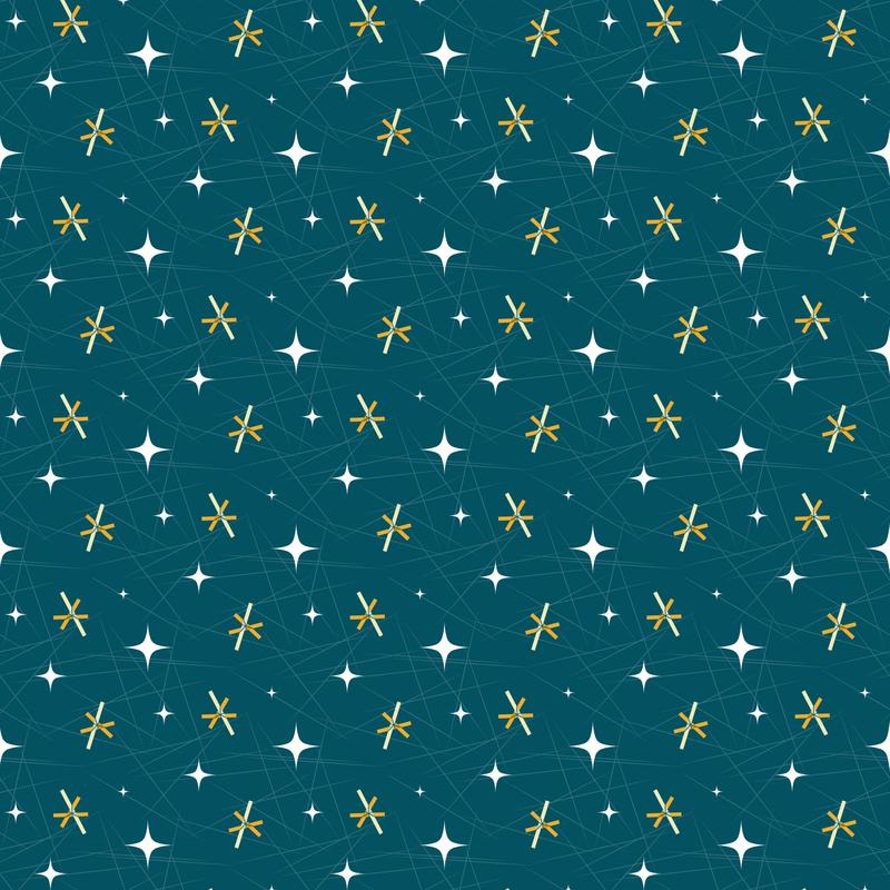 Atomic Starbursts Pattern 4 Quilting Cotton Fabric