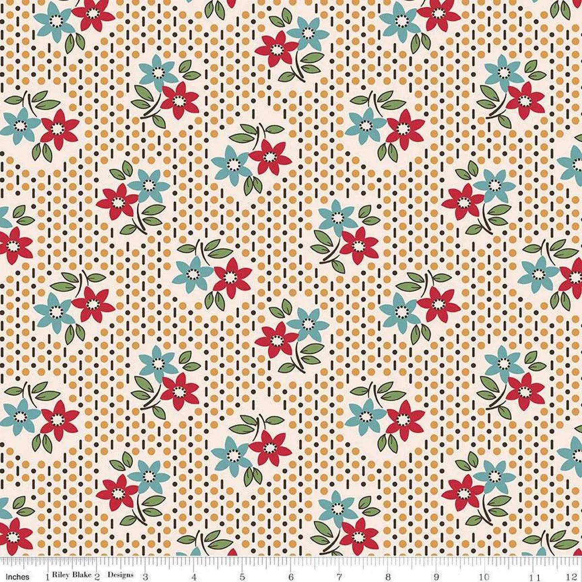 Gentler Times Nostalgia Cider Cotton Wideback Fabric per yard