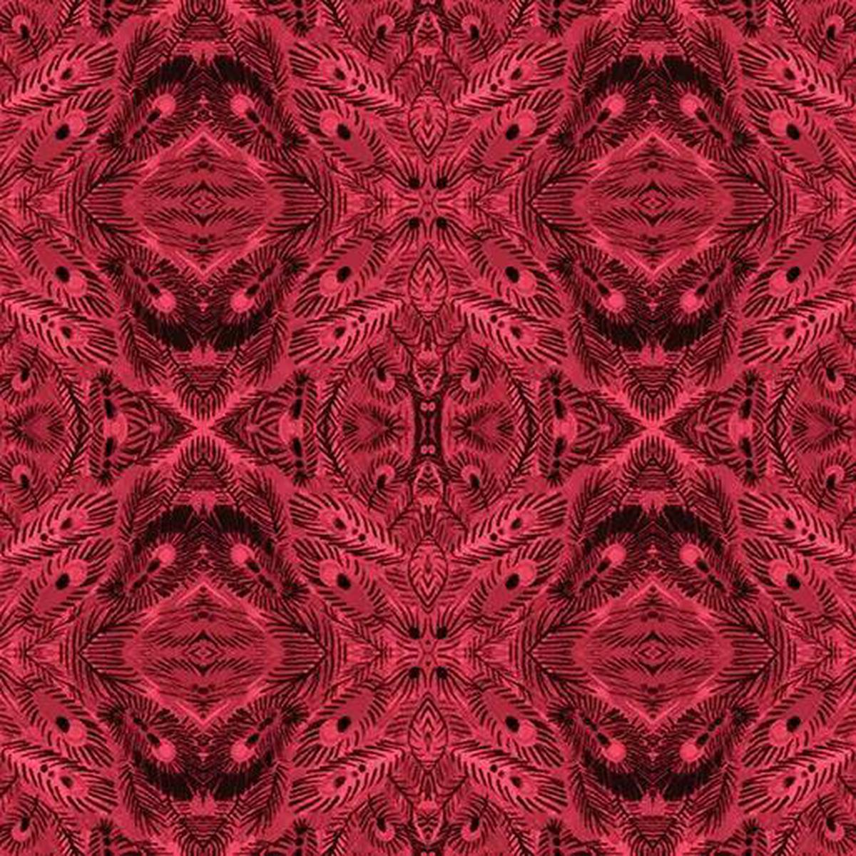 Mandalay Crimson Affinity Cotton 44"/45" Fabric Per Yard