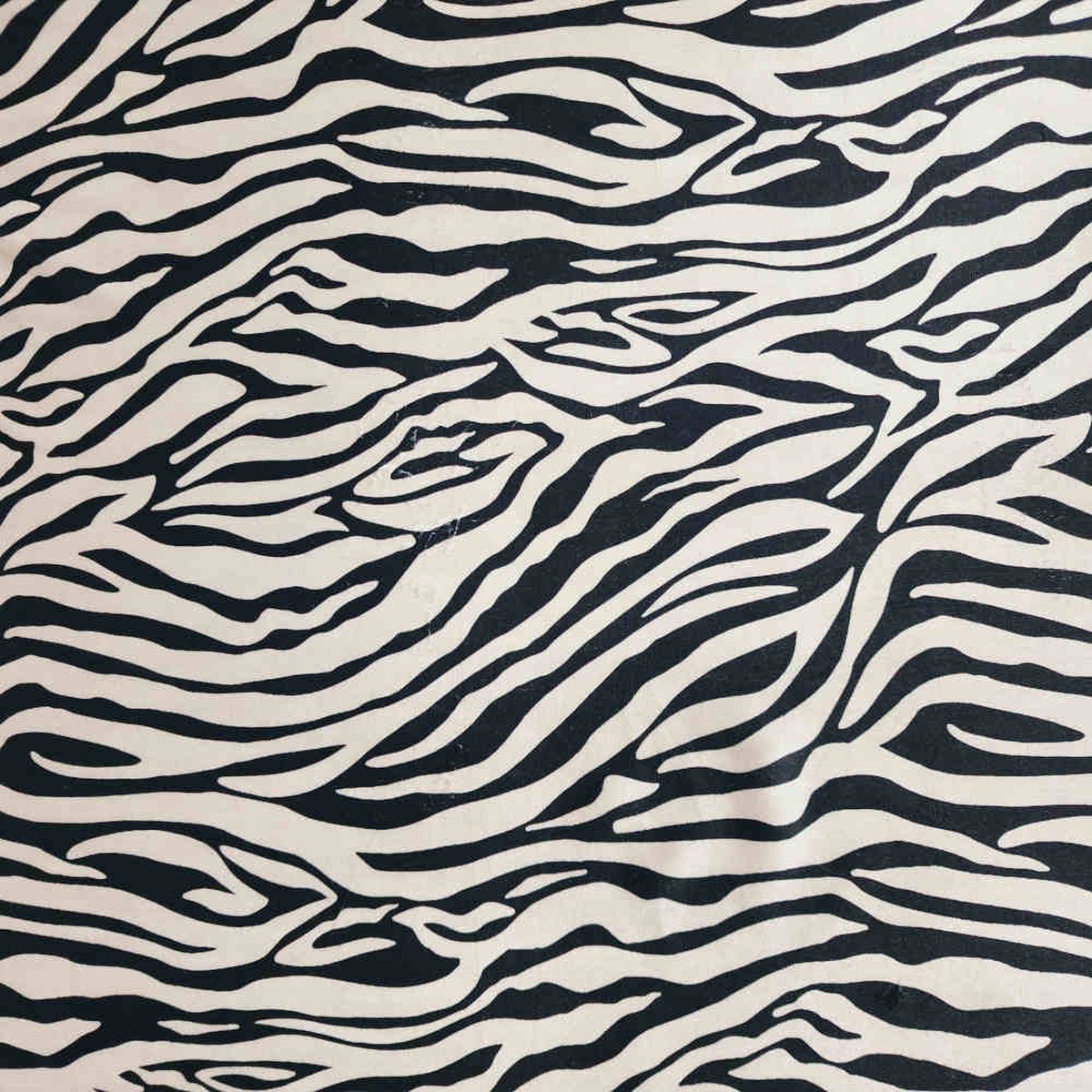 Printed Velvet - Zebra - Beige