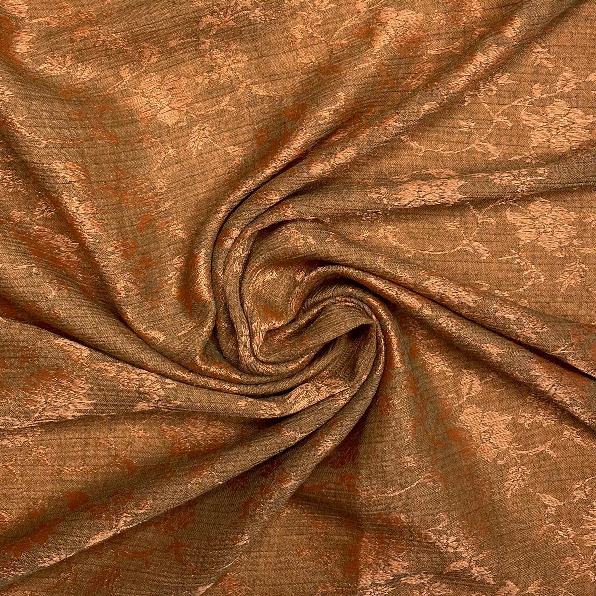Squash Soup - Crinkle Poly Woven - Light Orange Floral - 1.9M Bundle