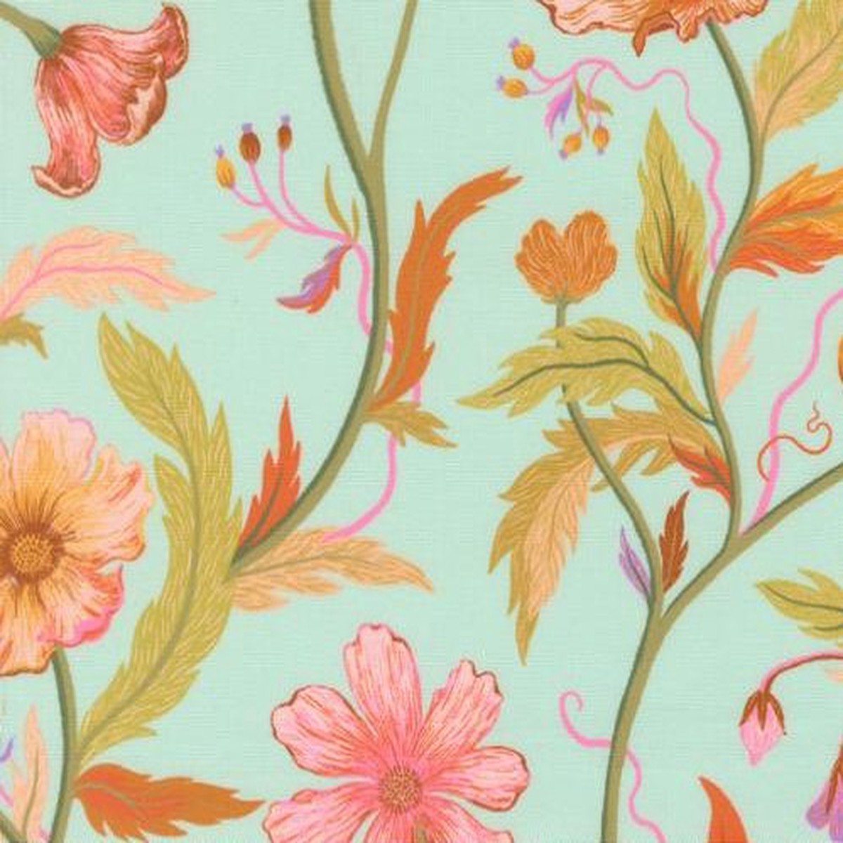 Floral Fondant - Sky - 14130 16 - Moda