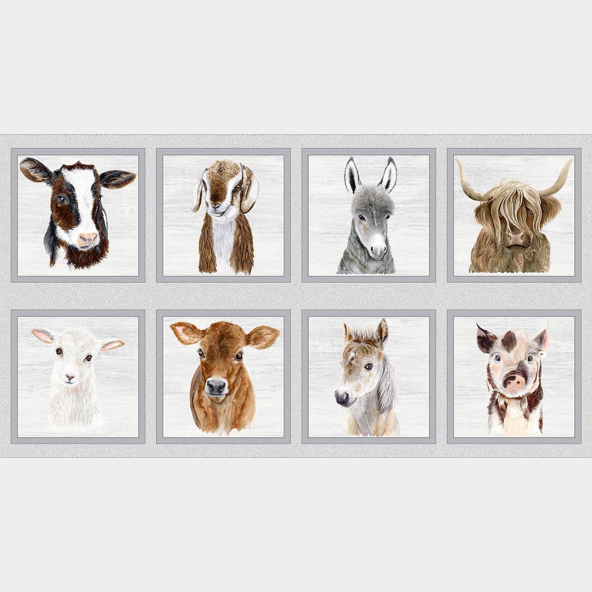Little Seedlings Farm - Animal Block Multi Panel