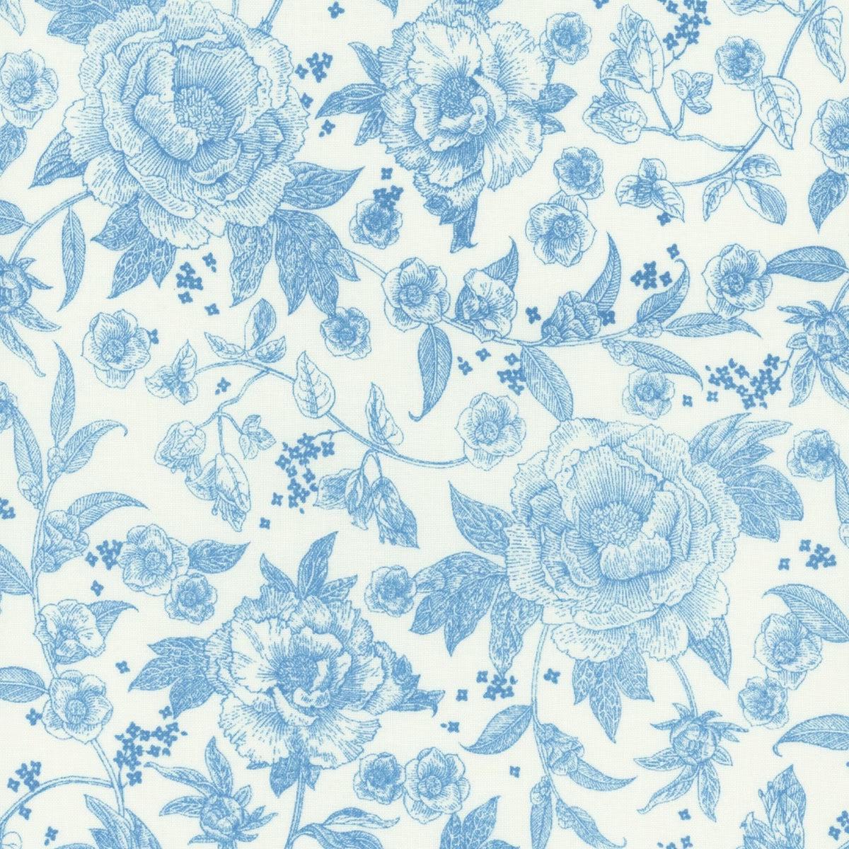 Riley Blake Designs - Penelope Main Cream SOLD BY THE HALF YARD