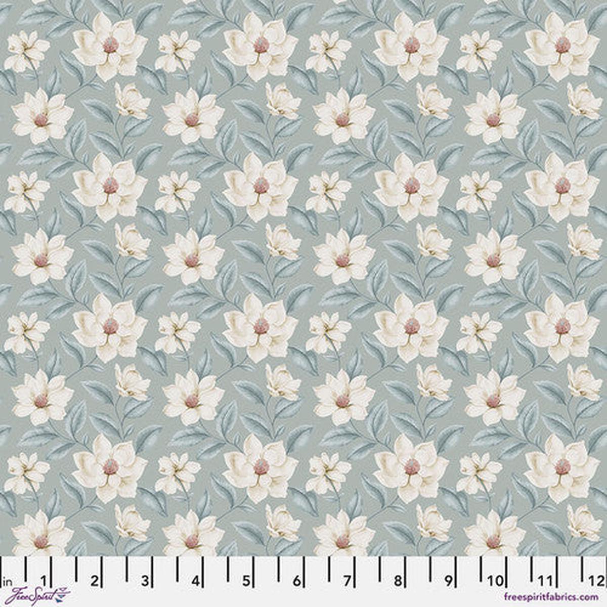 Fabric GRANDIFLORA SLATE, from Country Romance Collection, for Free Spirit, PWSA075.SLATE - fat 1/4 (18"x22")