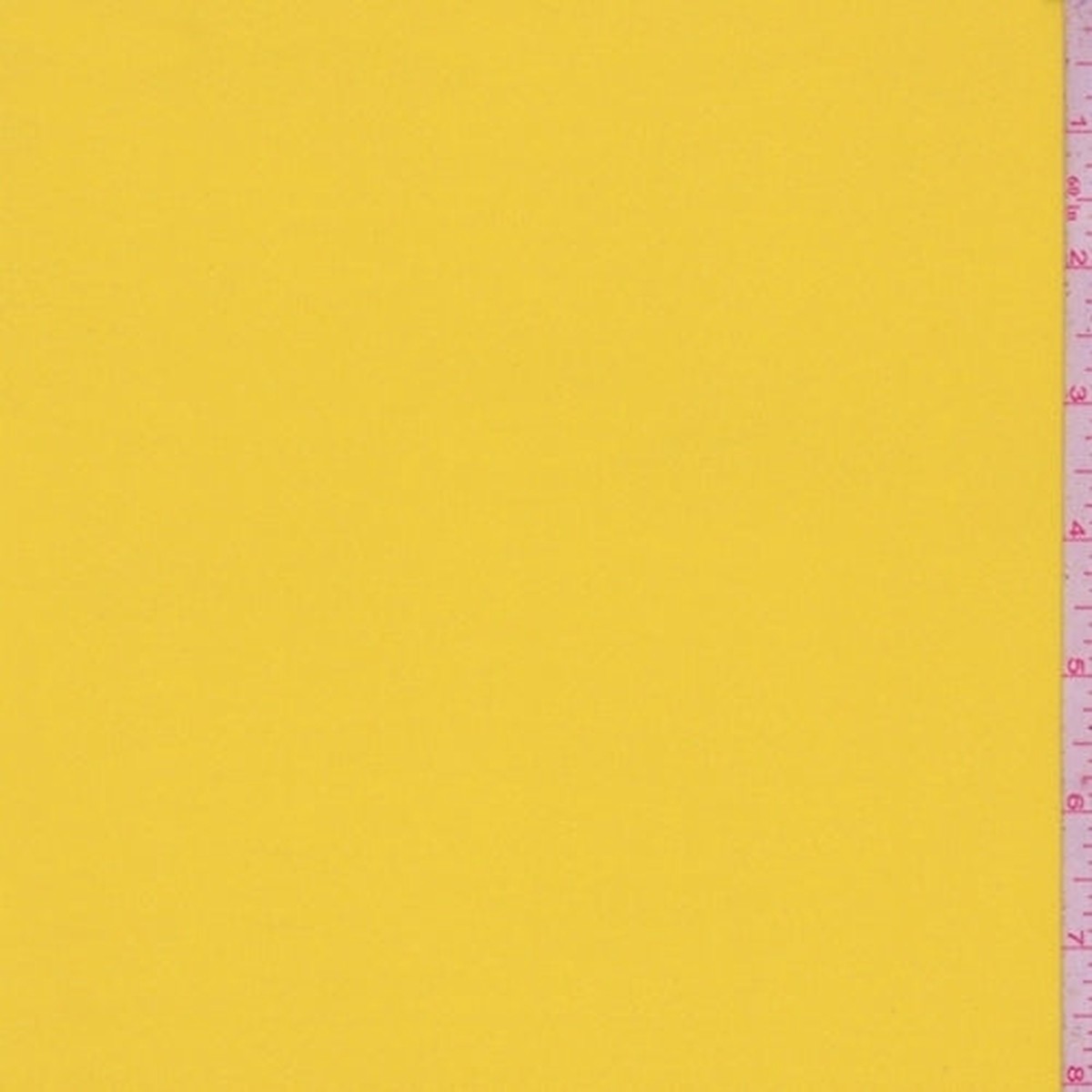 2 1/2 YD PC-Maize Yellow Silk Crepe Georgette Fabric