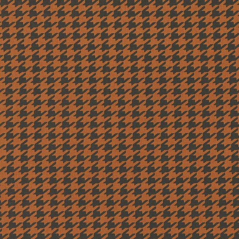 Home Sweet Haunt Houndstooth Print By Stacy Iest Hsu For Moda Rust
