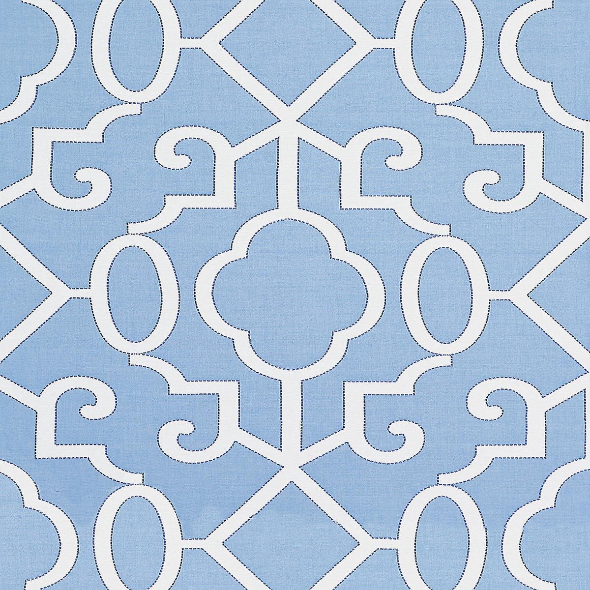 Ming Fretwork - Delft by Scalamandre Fabric