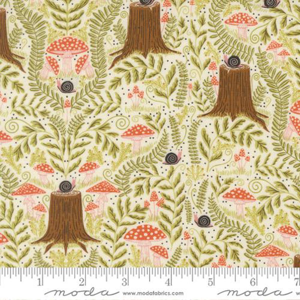 Mushroom Landscape in Cloud -- Night Owl by Gingiber for Moda Fabrics