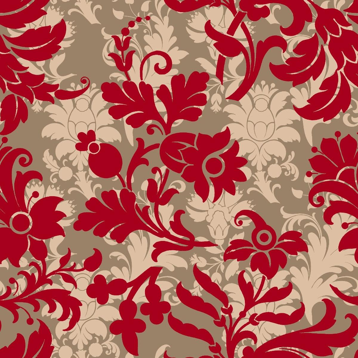 Country Christmas Pattern 20 Quilting Cotton Fabric