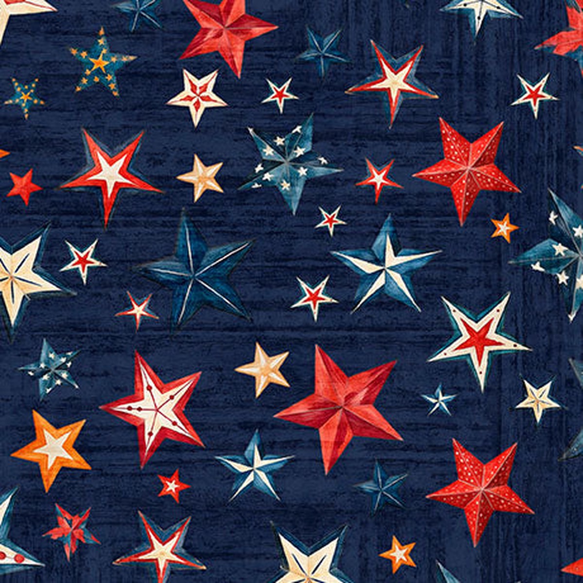 Fabric QT Navy Stars American Tapestry 108" Wide Back by the Quarter Yard 30871-N108