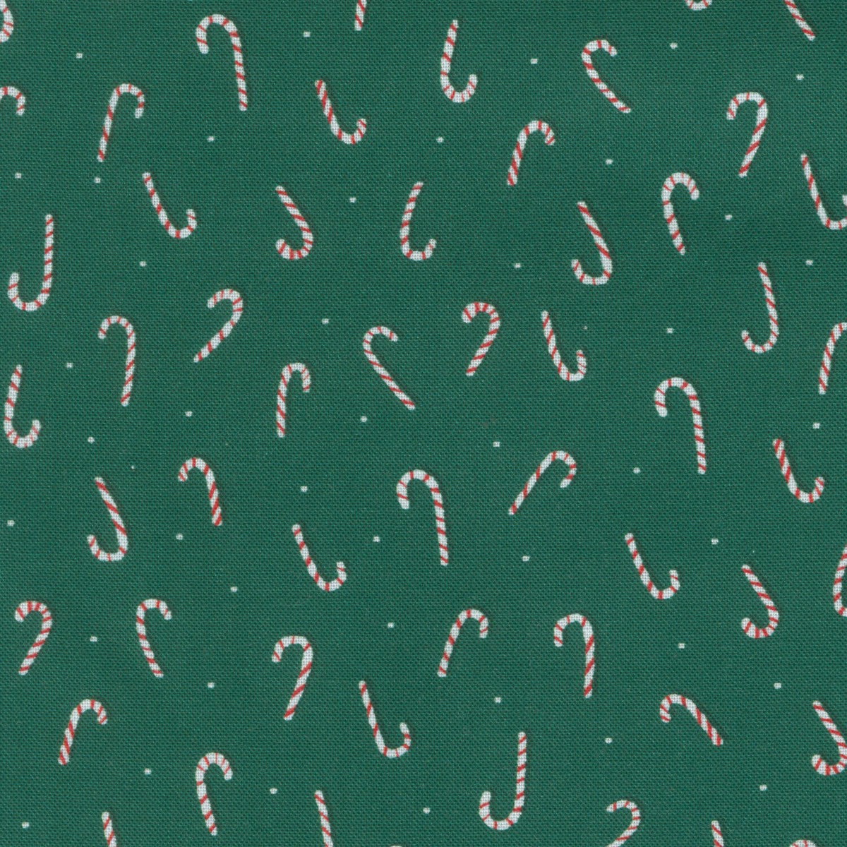 Nutcracker Whimsy - Candy Cane Toss Green Yardage