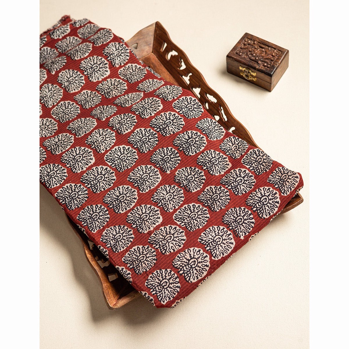 SOFT CHANDERI PRINTED FABRIC