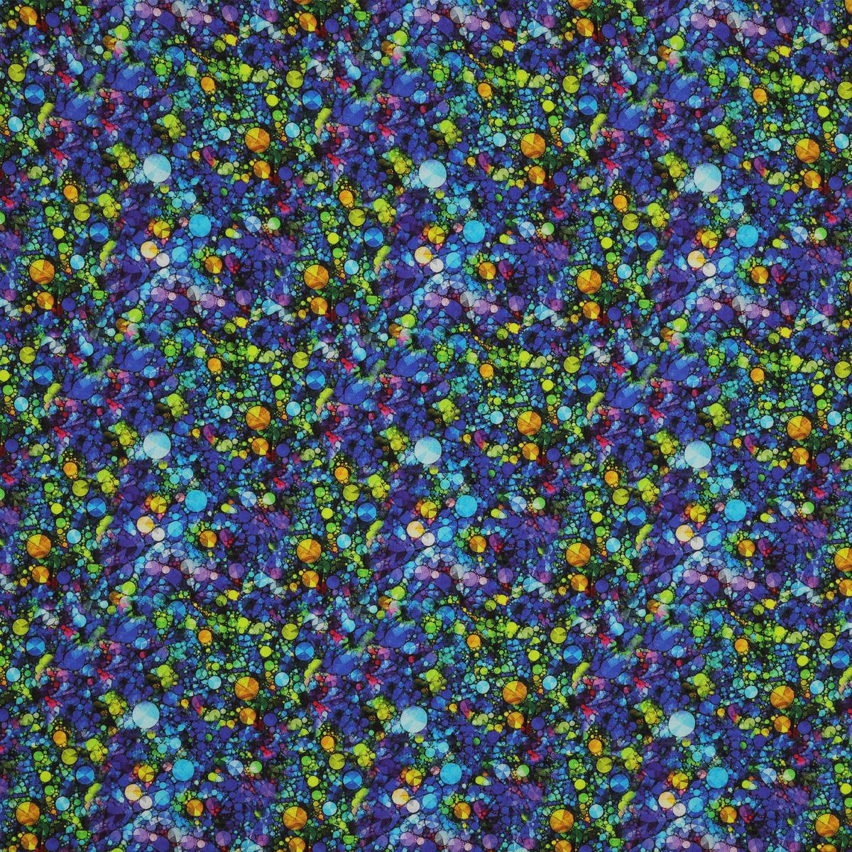 Cat Artistry Fabric Collection - Sparkle Blue/Multi