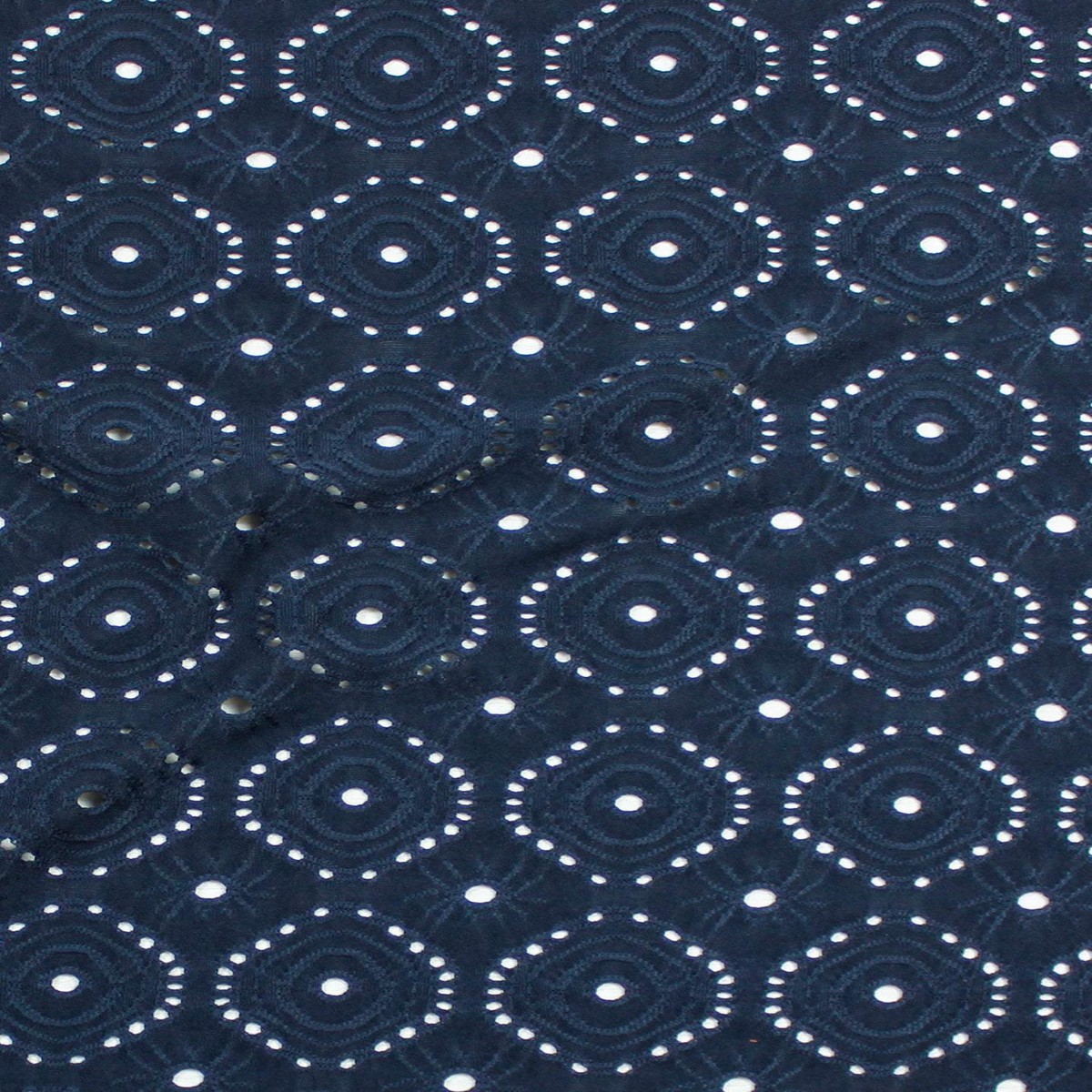 Lilian Eyelet Jersey Navy