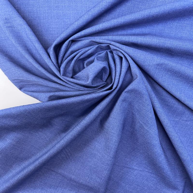 Melange Blue Viscose Fabric