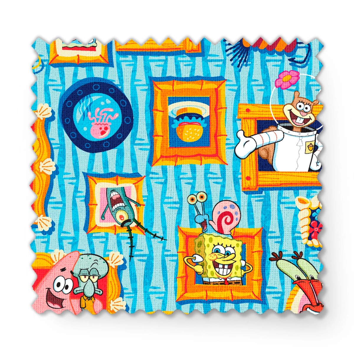 Nickelodeon SpongeBob SquarePants Family Portraits Fabric