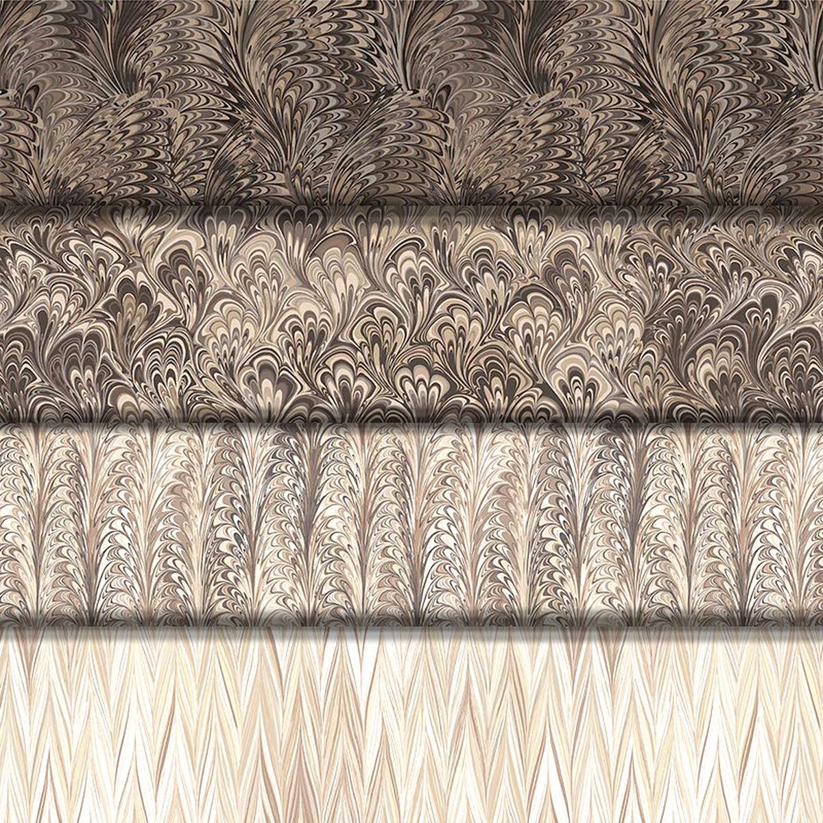 The Art of Marbling: Desert Sand - 44" - 100% Cotton