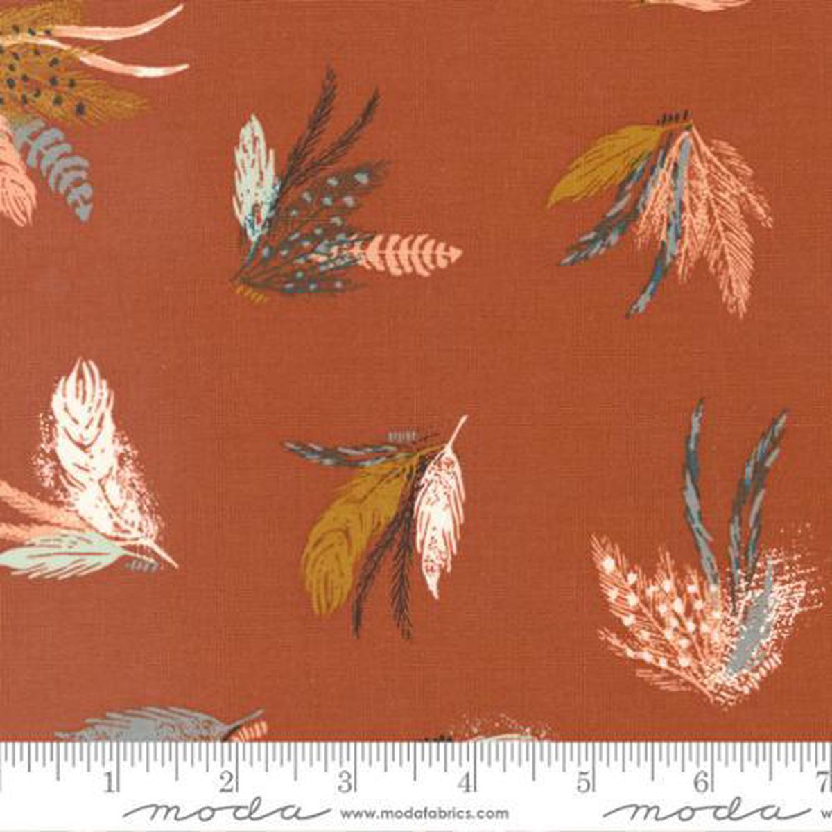 Moda Fabrics Woodland Wildflowers Rust 45581 24