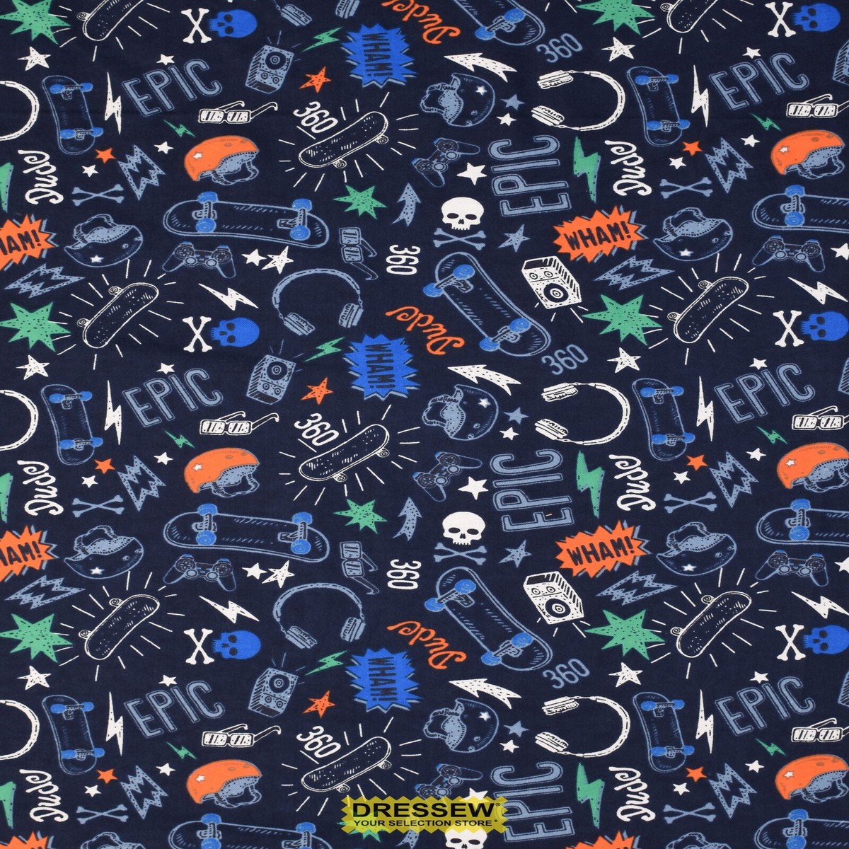 Dude Flannelette Navy / Multi