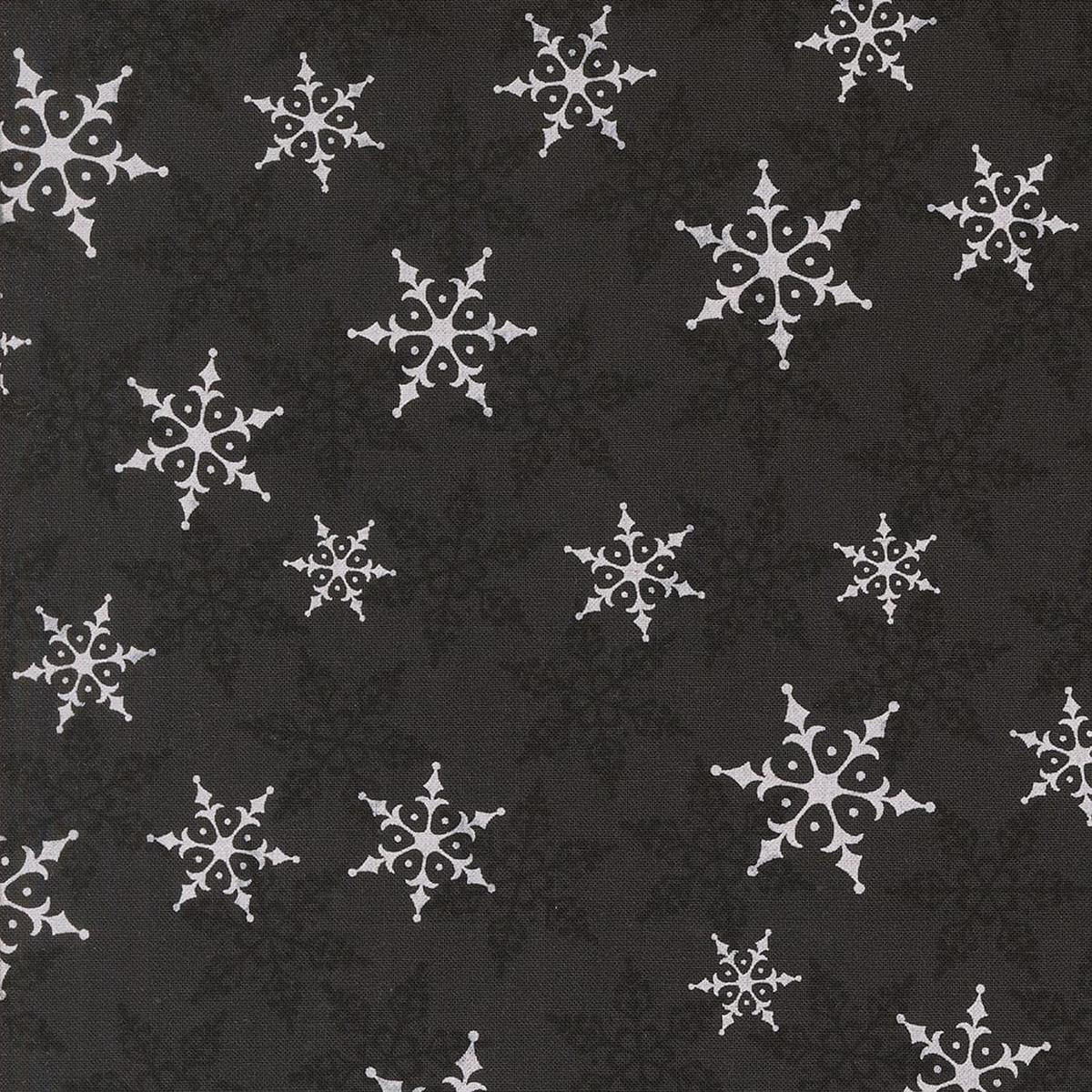 Moda Winter Friends - Falling Snowflake Charcoal 56134 18