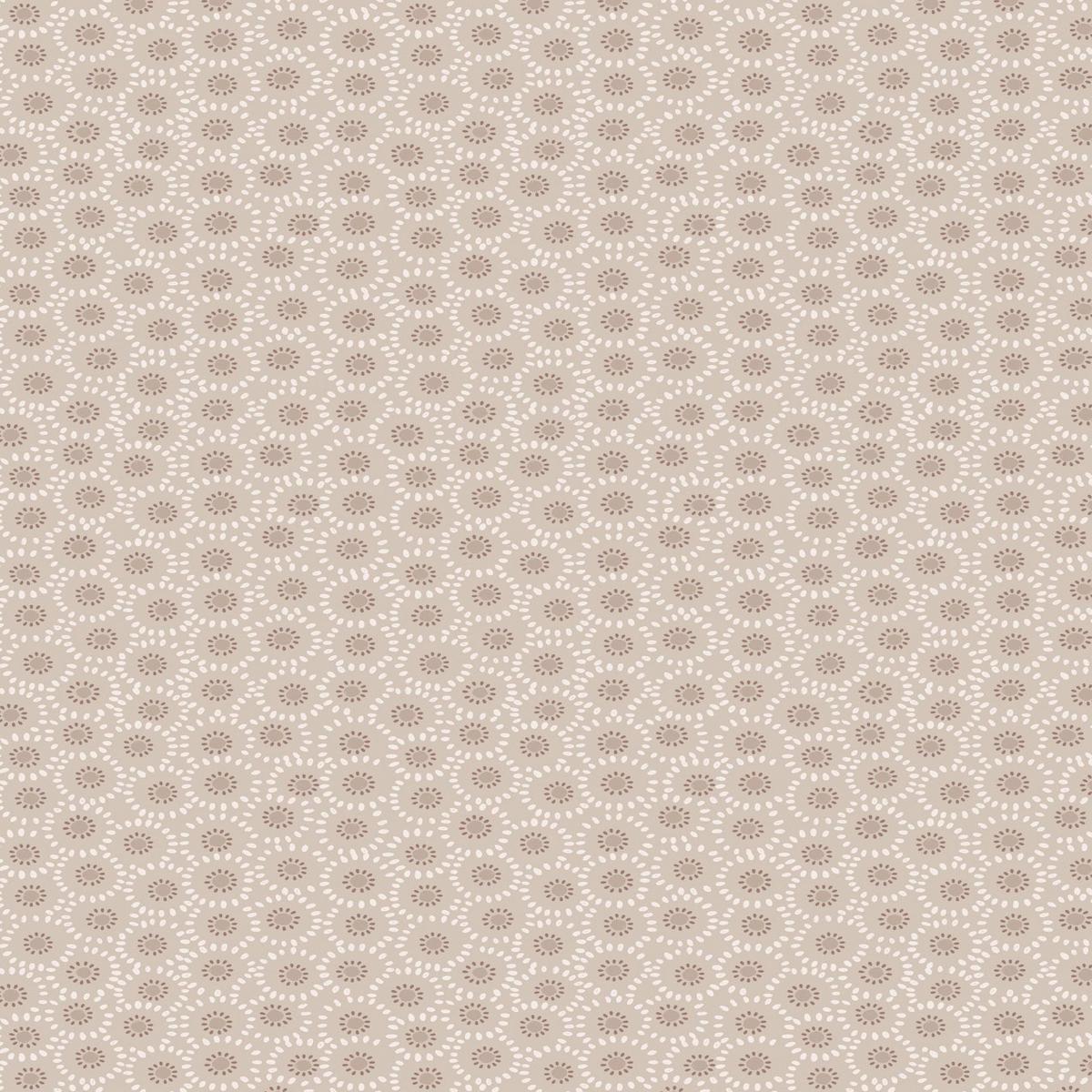 Shinrin Yoku by Lewis and Irene: Small Flower on Warm Natural (A640.1)