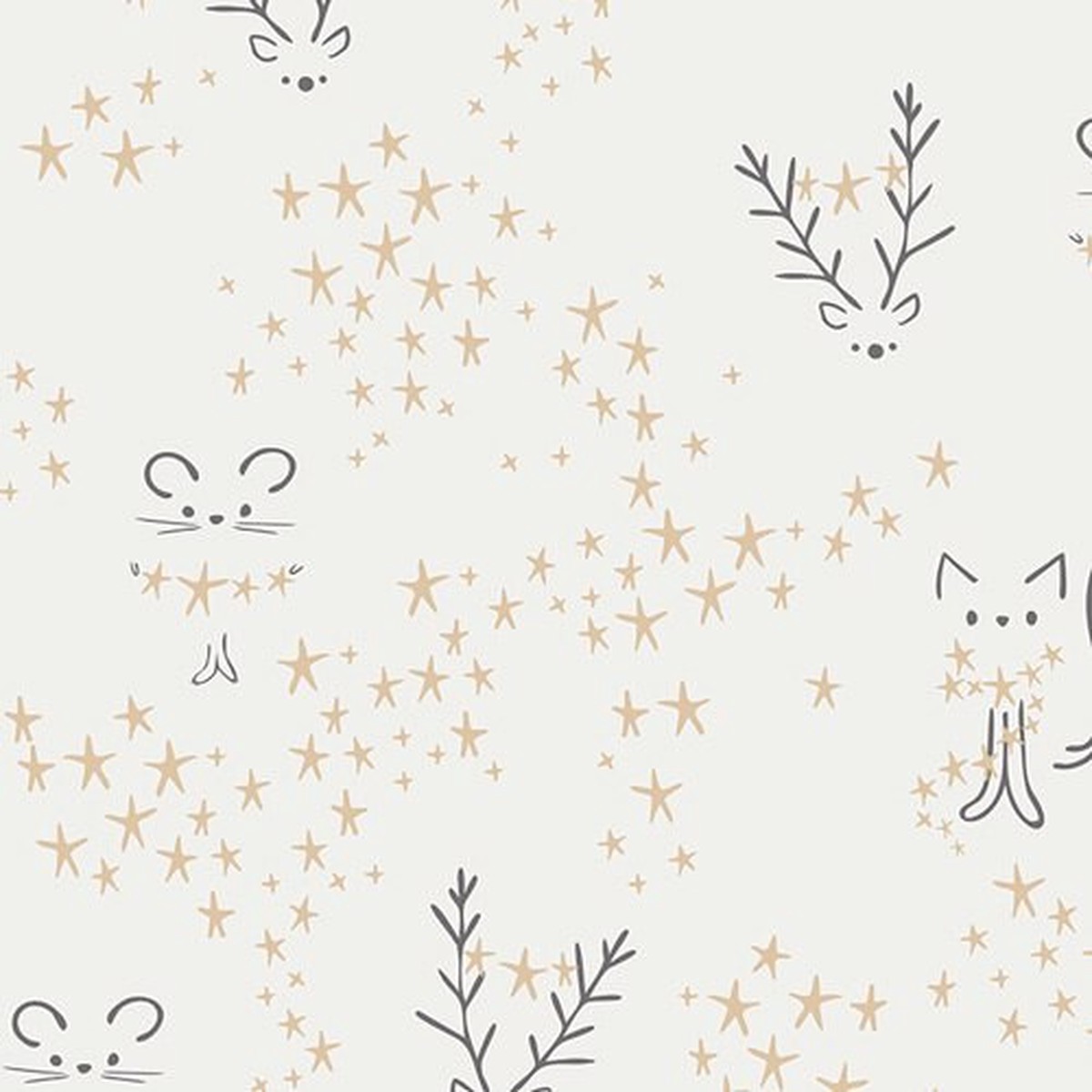 Starbright Frost Christmas fabric, Art Gallery Fabrics Little Town, QTR YD
