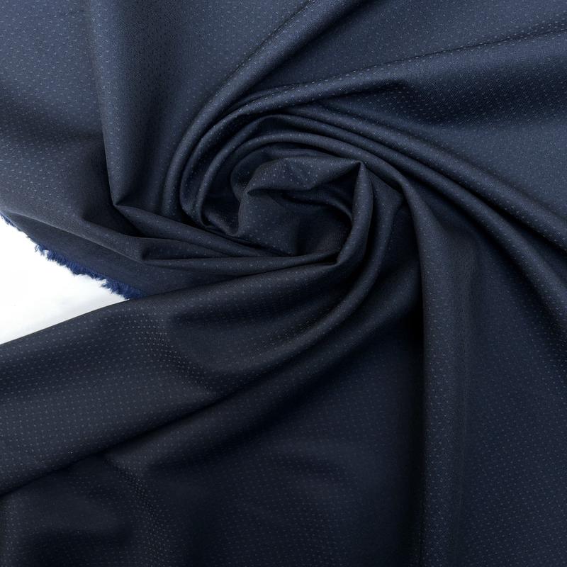 Changeant Blue Black Jacquard Polyester