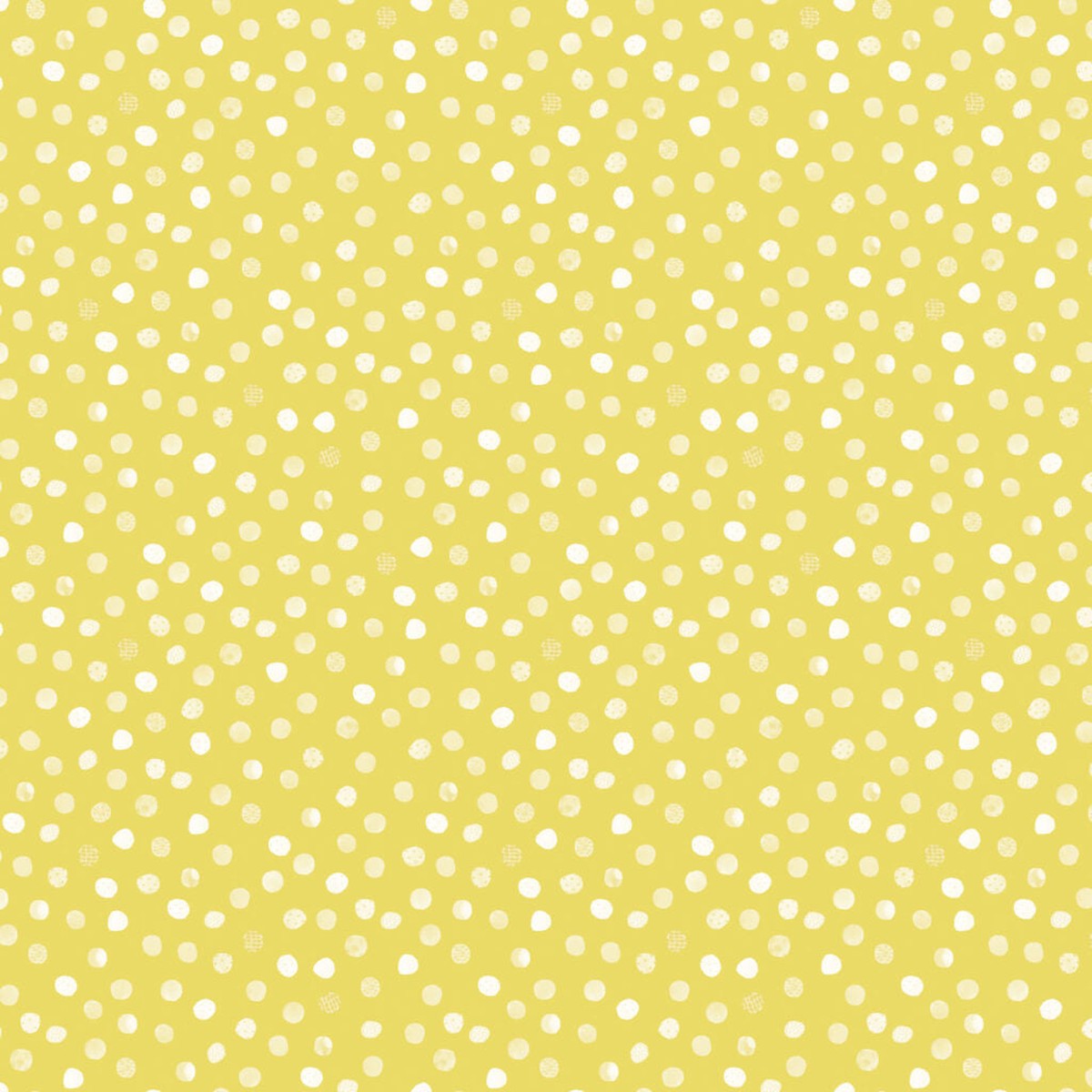 Fabric FIGO Yellow Dots Mini Metropolis by the Quarter Yard 91193-50