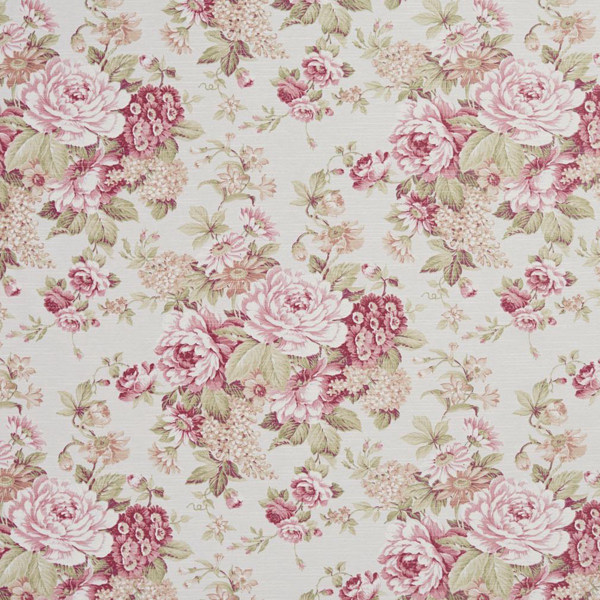 Floral Cluster Pink Fabric