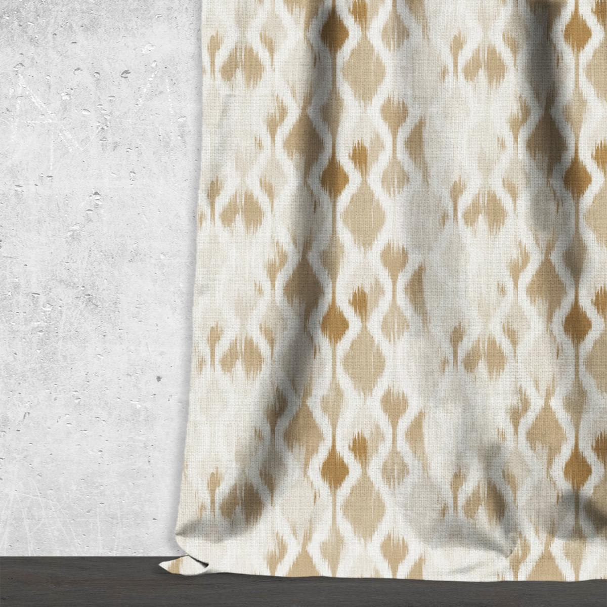 \Pale Rust\ Fabric by the Metre (Eggshell White/ Pale Brown)