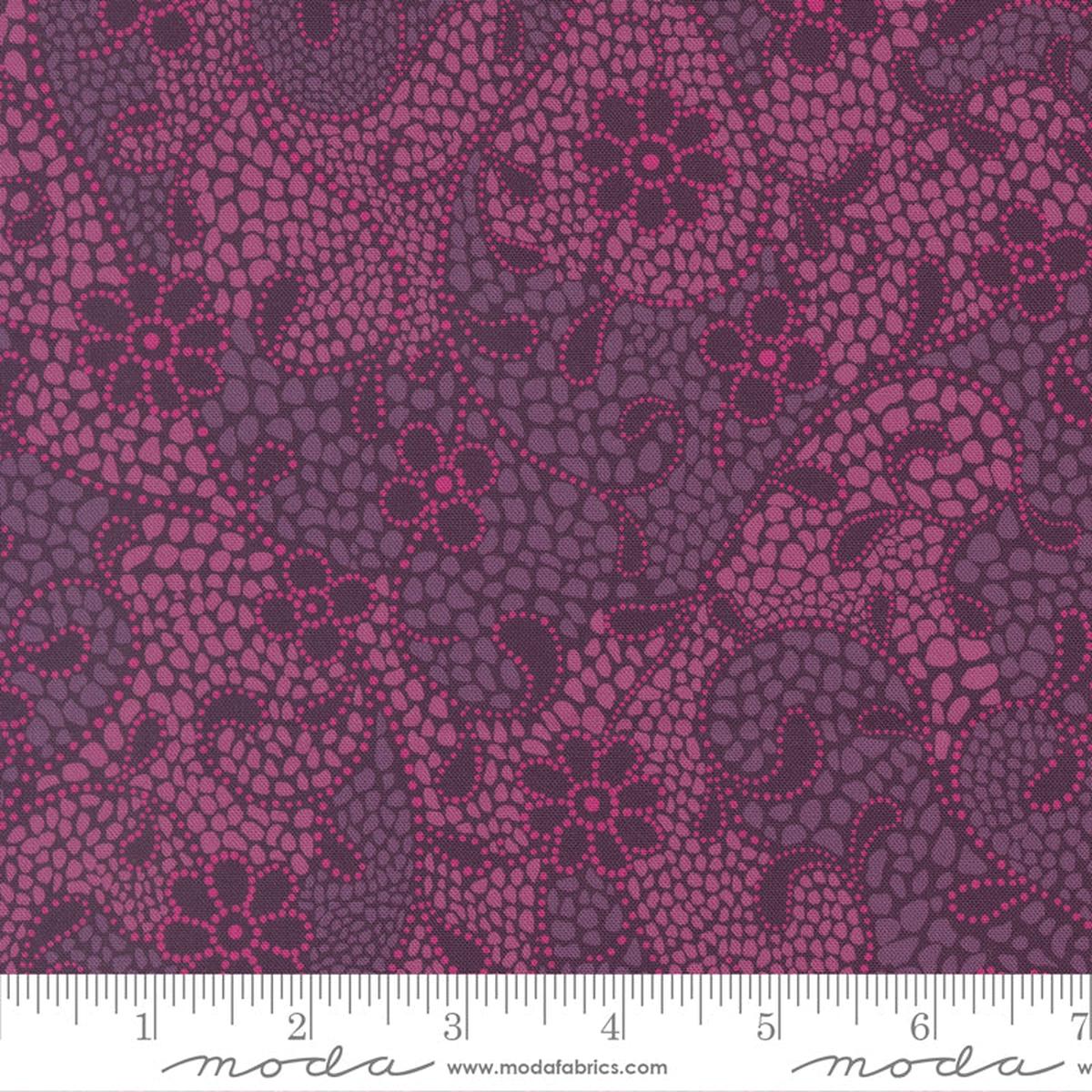 Parlor Quilt Fabric - Good Vibes Only in Plum Purple - 11962 26