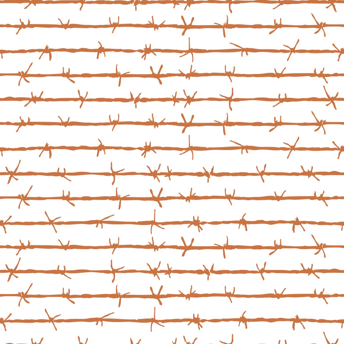 Barbed Wire Fabric - Sienna