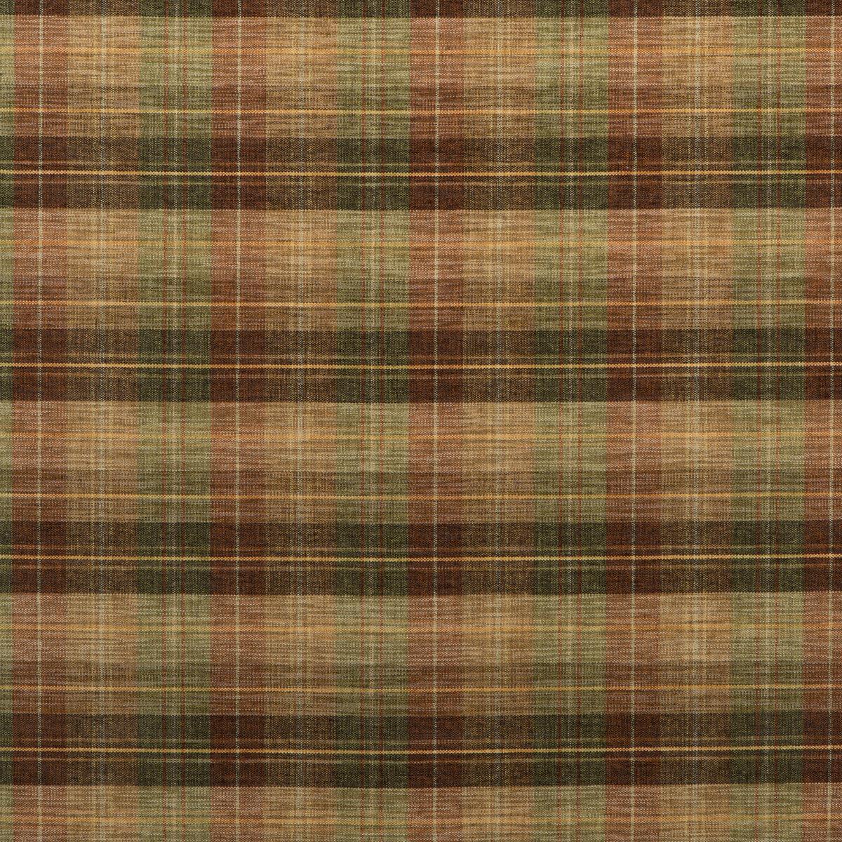 Clan Chenille Burnt Orange/Green/Nutmeg Fabric