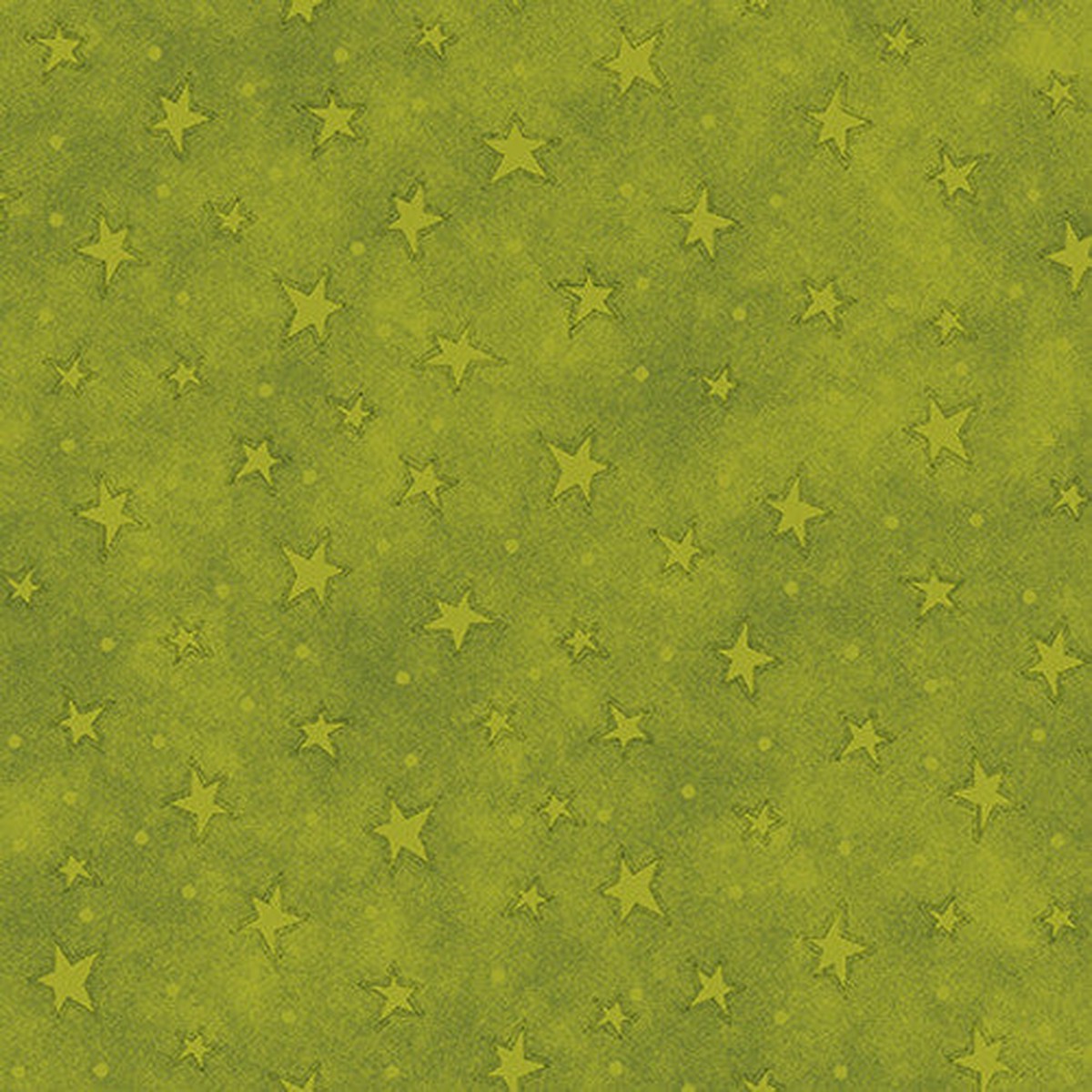 Fabric Henry Glass Lime Green Starry Basics by the Quarter Yard 8294-67
