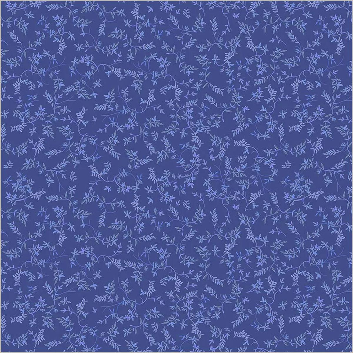 Fabric Windham Cobalt Flowing Vine China Blue by the Quarter Yard 54938-4