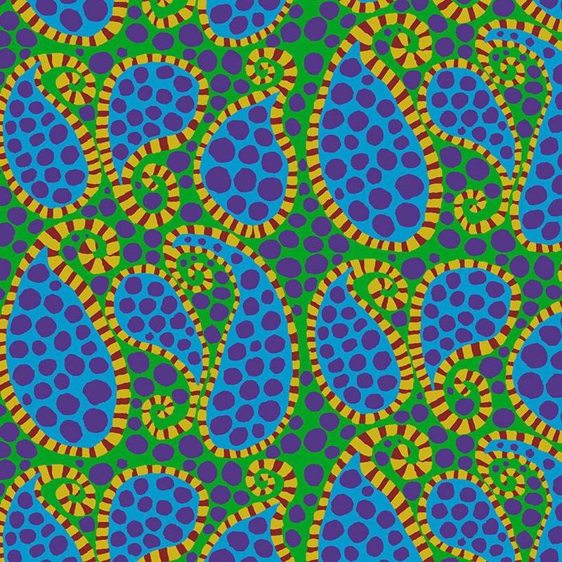 Kaffe Fassett Collective - Paisley Dot Green