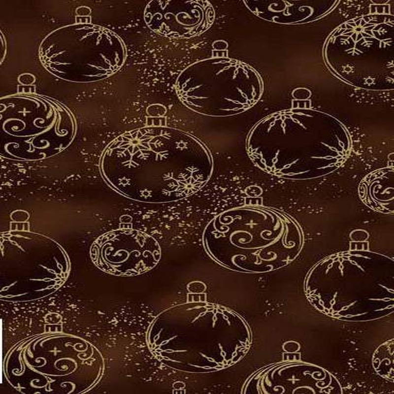 Petit Cristal Holiday Ornaments By Stof Chestnut / Metallic