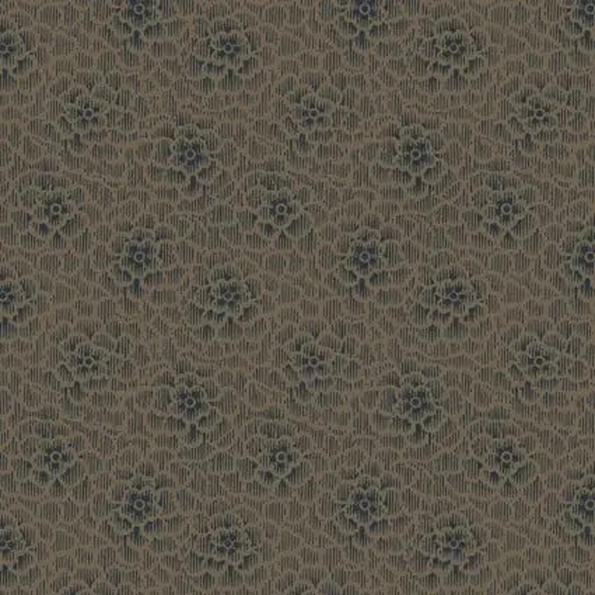 Brown Chrysanthemum Cotton 43"/44" Fabric Per Yard