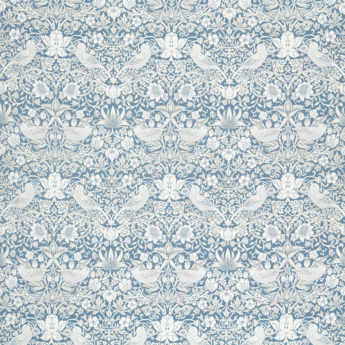 Clarke & Clarke Strawberry Thief Jacquard Denim Drapery Fabric