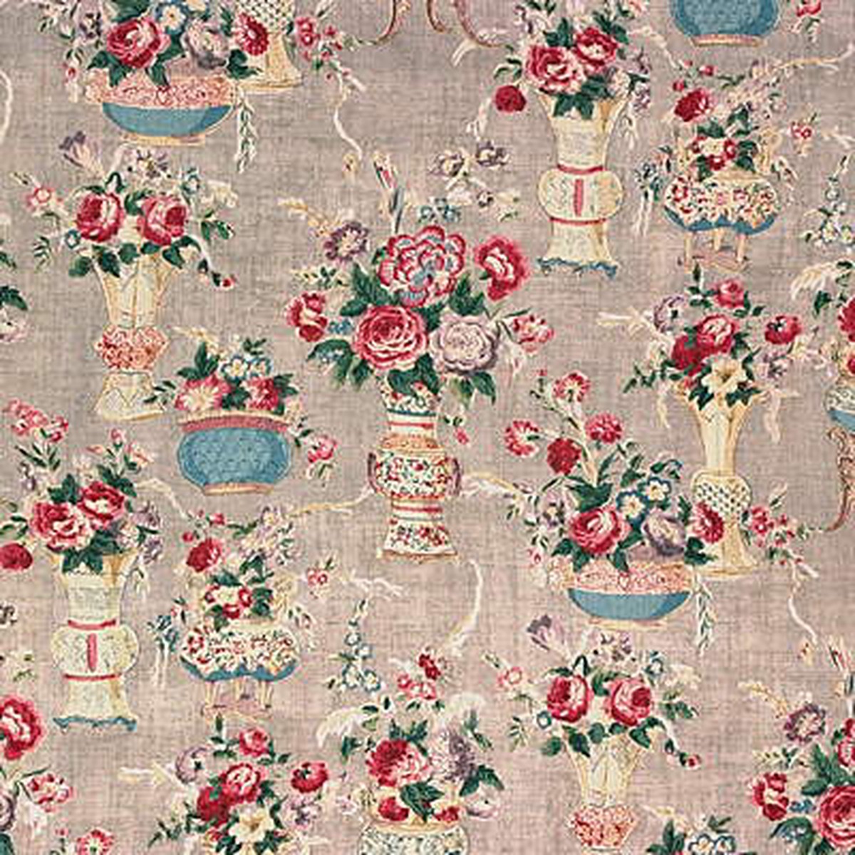Blush China Grey Fabric