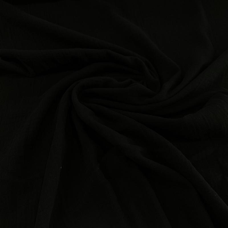 Cotton Gauze Fabric - Black