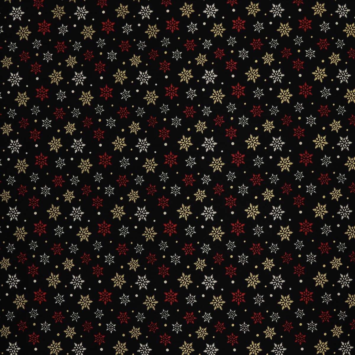 Holiday Tidings Fabric Collection - Snowflake Splendor Black