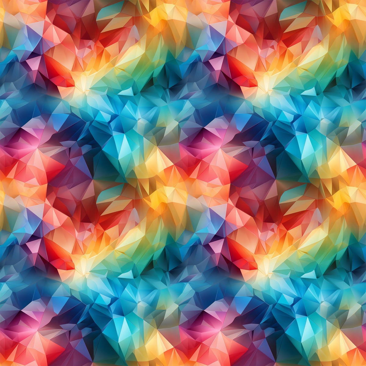 Modern 3D Rainbow Pattern 9 Quilting Cotton Fabric