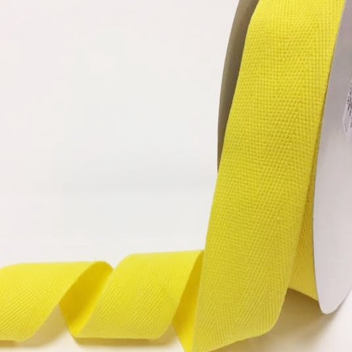 40mm Cotton Herringbone Webbing Yellow