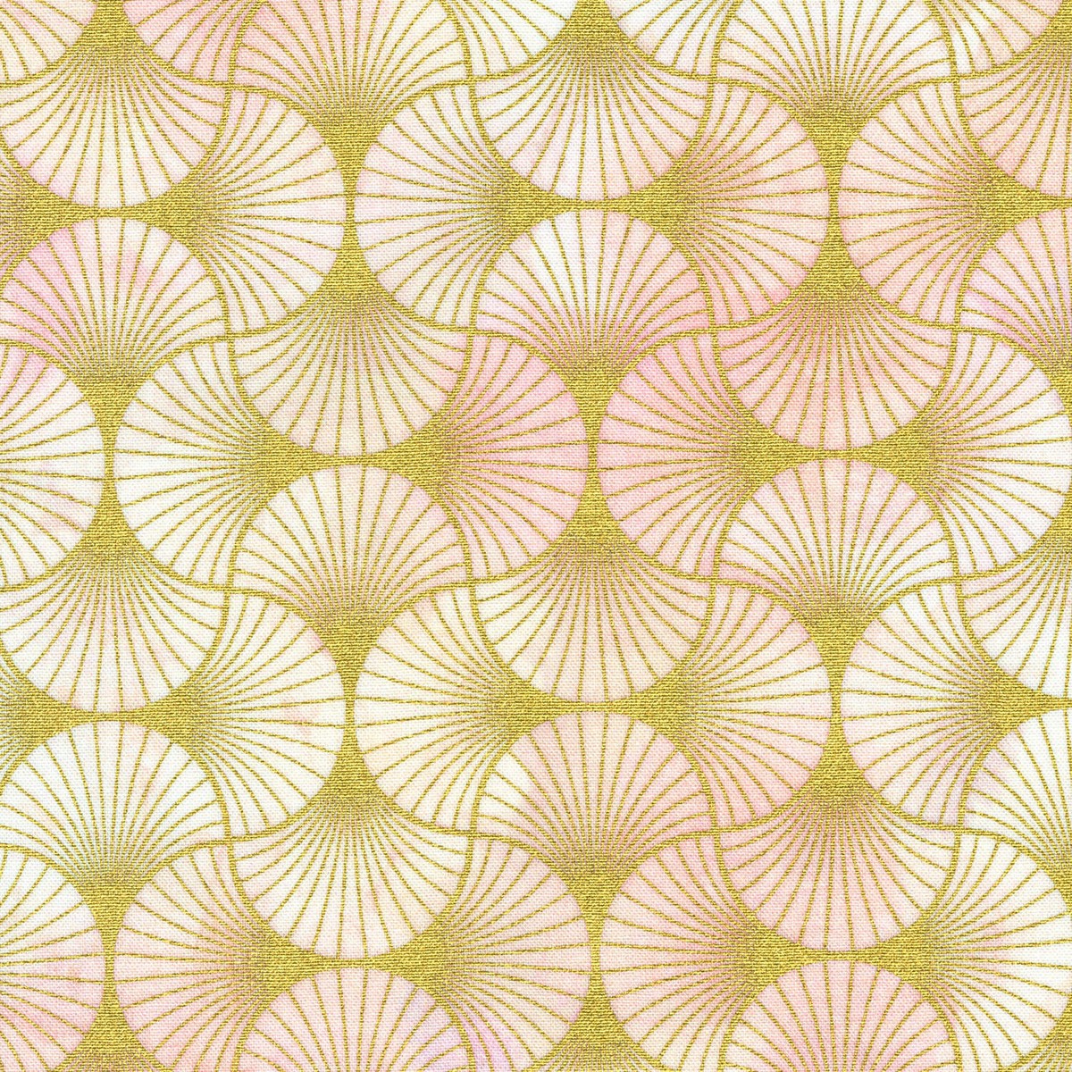 Golden Vibes - Fans Blush Yardage